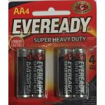 4 حجر افريدي قلم 1.5 فولت Eveready Super Heavy Duty Battery AA
